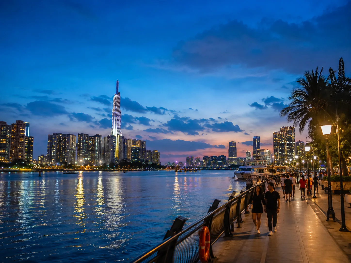 Riverfront setting